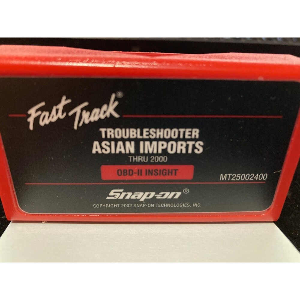 Snap On Fast Track Troubleshooter MT25002400 Asian Imports Insight OBD thru 2000